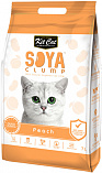 Kit Cat Soya Clump Soybean Litter Peach - соевый биоразлагаемый комкующийся наполнитель с ароматом персика