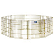 MidWest Critterville - вольер для собак, 8 панелей, с дверью позолоченный цинк