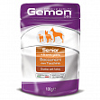 Gemon Dog Senior - Кусочки с индейкой для пожилых собак, пауч