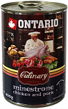 ONTARIO Culinary Minestrone - Консервы &quot;Онтарио Минестроне с Курицей и Свининой&quot; для взрослых собак