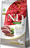FARMINA N&D Dog Quinoa Neutered Duck & Broccoli Mini (30/11) - &quot;Фармина&quot; беззерновой с уткой, киноа, брокколи и спаржей для стерилизованных собак мелких пород