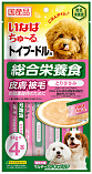 INABA Churu - Для ухода за кожей и шерстью собак мелких пород, 14 гр х 4 шт