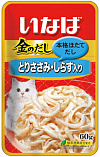 INABA Kinnodashi - Куриное филе с мальками ширасу для кошек