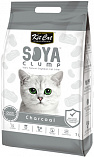 Kit Cat SoyaClump Soybean Litter Charcoal - соевый биоразлагаемый комкующийся наполнитель с активированным углем