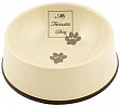 I.P.T.S. Миска керамическая для собак &quot;My Favorite Dog&quot; с коричневой окантовкой - 1,3 л