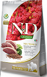 FARMINA N&D Dog Quinoa Neutered Duck & Broccoli Medium & Maxi (30/11) - &quot;Фармина&quot; беззерновой с уткой, киноа, брокколи и спаржей для стерилизованных собак крупных и средних пород