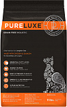 PureLuxe Longhair Cats Chicken & Salmon (32/16) - &quot;Пурлюкс&quot; беззерновой с курицей и лососем для длинношерстных кошек