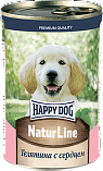 Happy Dog Natur Line - Телятина с сердцем для щенков
