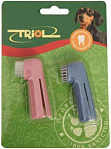 TRIOL Набор зубных щеток-напальчников для ухода за зубами собак - 6 см