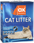 AK Cat Ultra Strong Clumping - комкующийся наполнитель без ароматизатора