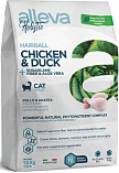 Alleva Holistic Chicken & Duck + Sugarcane fiber & Aloe vera Hairball (42/18) - &quot;Аллева Холистик&quot; контроль вывода шерсти с курицей и уткой для кошек