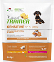Trainer Natural Sensitive No Gluten Puppy & Junior Mini Salmon (31/20) - &quot;Трейнер Натурал&quot; для щенков мелких и миниатюрных пород с лососем