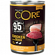 Wellness Core - Консервы из курицы с уткой и морковью для собак