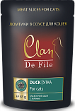 CLAN De File - &quot;Клан де филе&quot; утка и зелень в соусе для кошек - пауч