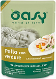 Oasy - С курицей и овощами для кошек, пауч
