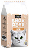 Kit Cat Snow Peas Peach - биоразлагаемый наполнитель на основе горохового шрота с ароматом персика