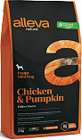 ALLEVA NATURAL Chicken & Pumpkin Puppy Mini (30/22) - &quot;Аллева Натурал&quot; для щенков мелких пород с курицей и тыквой